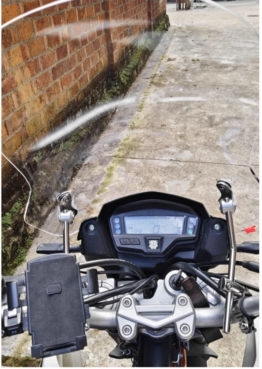 【Good quality】For ZONTES 703R windshield modification, transparent chest protector windshield and rain shield accessories.