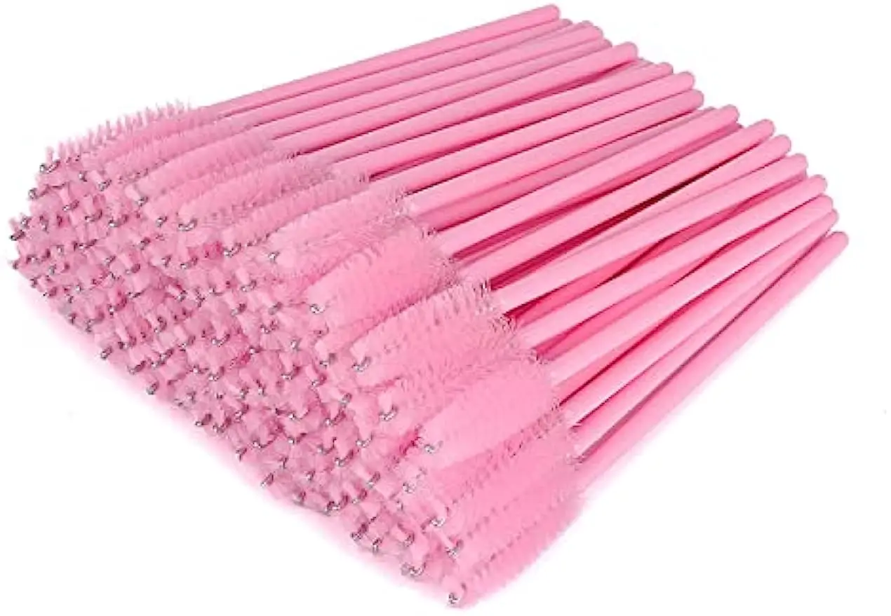 300PCS Disposable Eye Black Brush Stick Applicator Tool Makeup Brush Set, Mascara Brush for Eyelash Extension and Eyebrow Brush