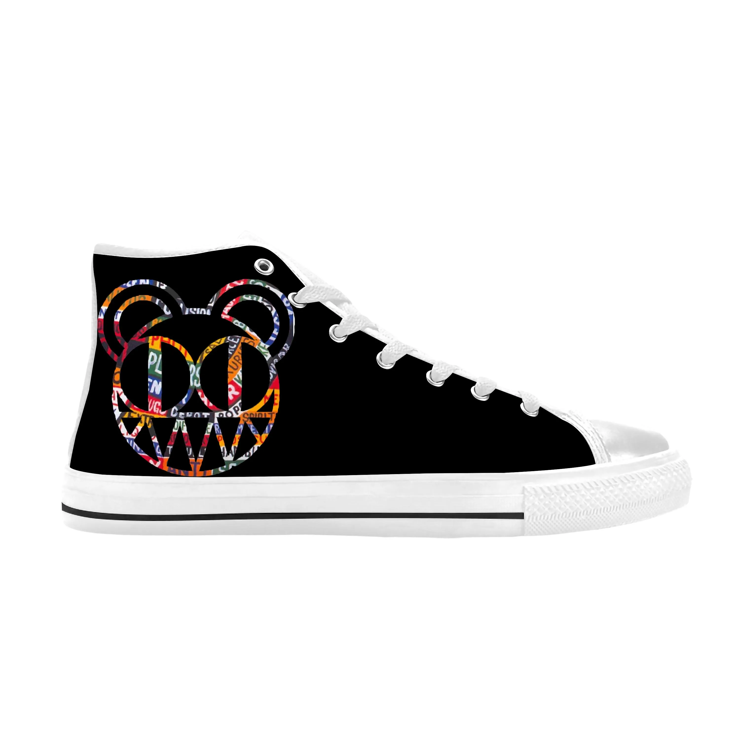 Radiohead Rock Band Music Singer Mouse Cool Funny Casual Cloth Shoes High Top Comfortable Breathable 3D Print Men Women Sneakers