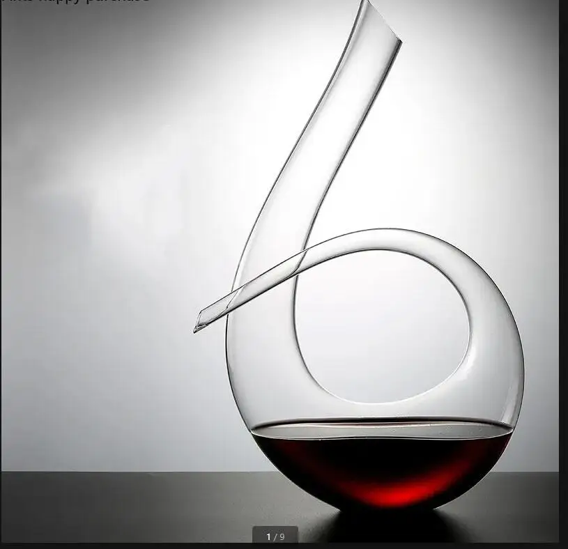 

Transparent Glass Wine Decanter Dispenser Bottle Barware Hip Flasks Container Accessories