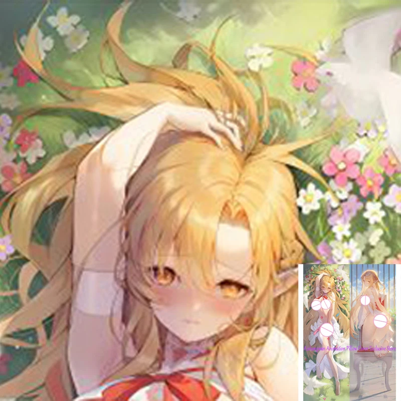 

Dakimakura Anime Pillow Cover Beautiful Girl Double Sided Print 2Way Bedding Festival Gifts Gifts