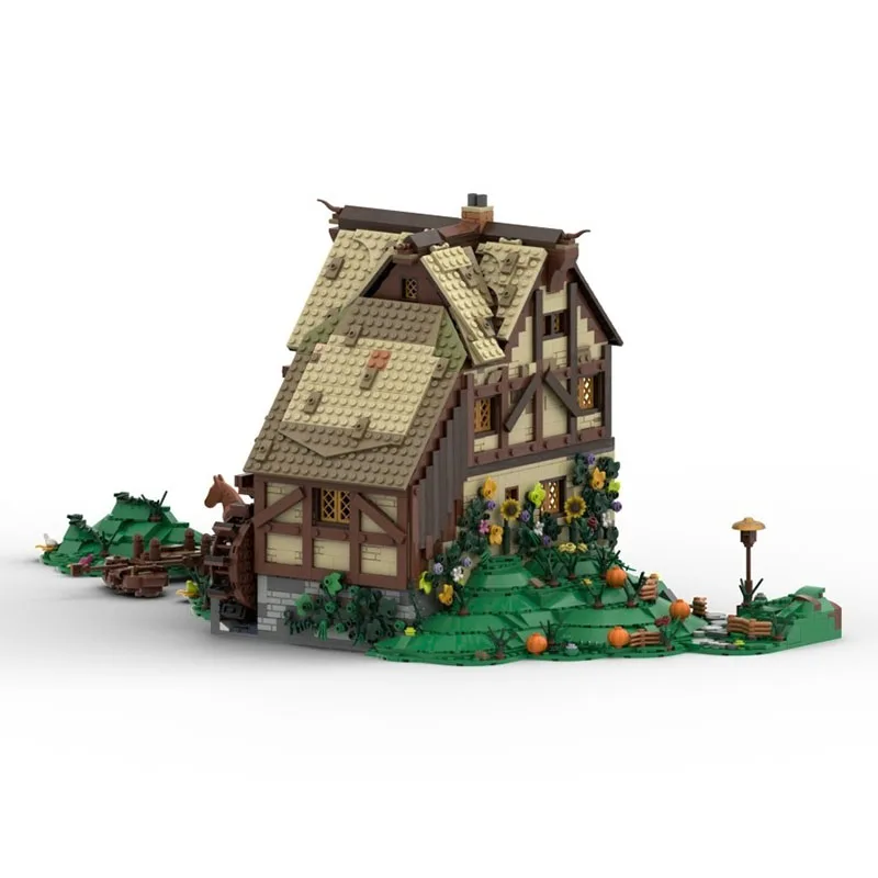 خواتم سحرية نموذج Moc قوالب بناء وحدات مطحنة منزل نموذج التكنولوجيا كتل عيد الميلاد لتقوم بها بنفسك لعبة هدايا البناء #3