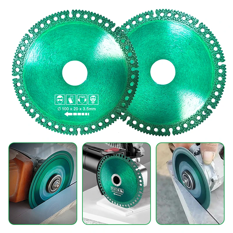 Multifunctional angle grinder composite cutting blade brazing ceramic tile dry slice marble saw blade iron sheet cutting tool