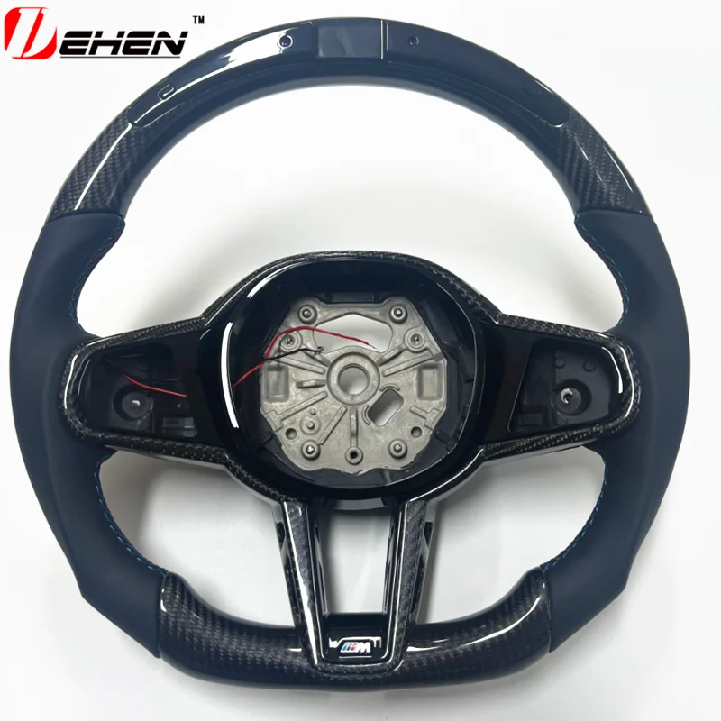 Led Old upgrade new 2025 M4 carbon fiber steering wheel for BMW G80 G82 G83 G87 M2 M3 M4 M340i M240i G20 G22 G23 G42 G26 G29