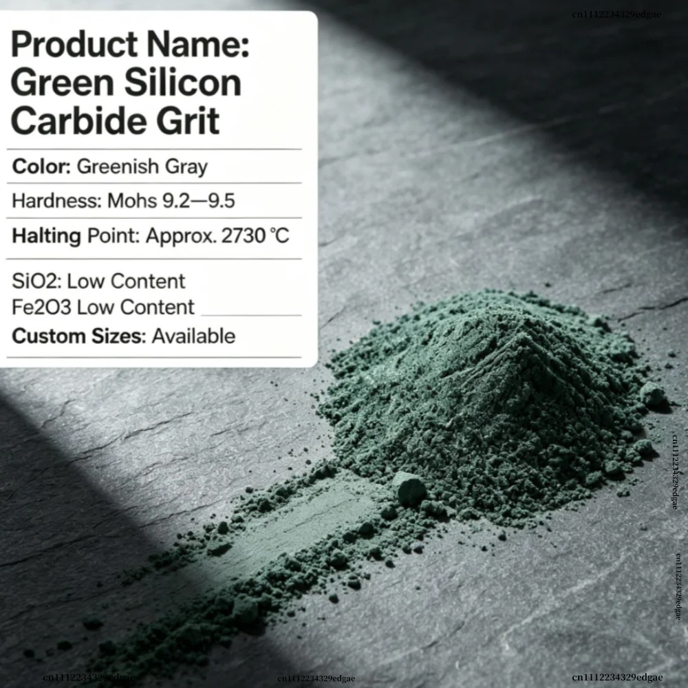 16~8000 Mesh SiC Powder Green Silicon Carbide Grit for Sandblasting Polishing Abrasive Tools Refractory Material