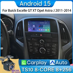 Car Radio Android 13 For Buick Excelle GT XT Opel Astra J 2011-2014 GPS Navigation Android Auto Video Stereo 5G Wifi No 2din DVD