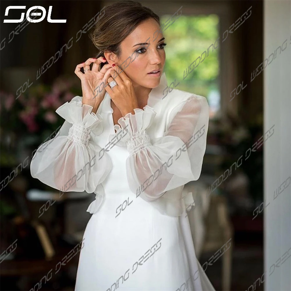 Vestido De Novia largo De tul con escote en V, traje De Novia con Espalda descubierta, corte sirena, estilo bohemio