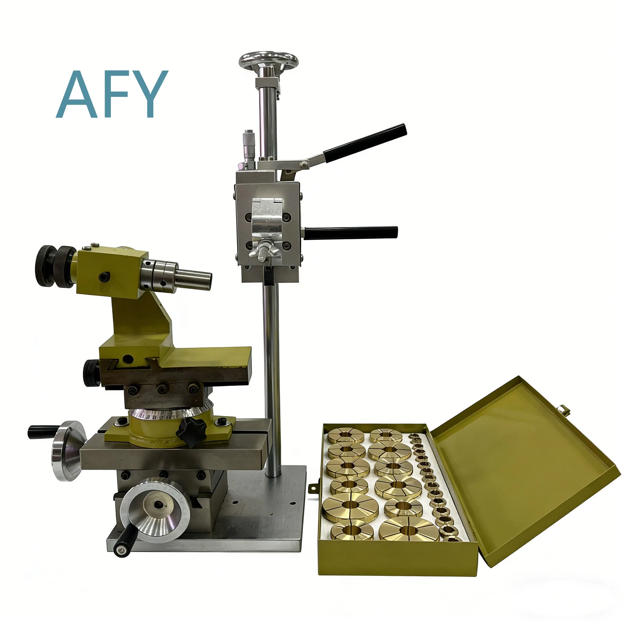 Diamond Flywheel Gem Faceting Machine Bracelet Ring Engraving Cutting Tool Equipment for Rings and Bracelets with 27 Chucks