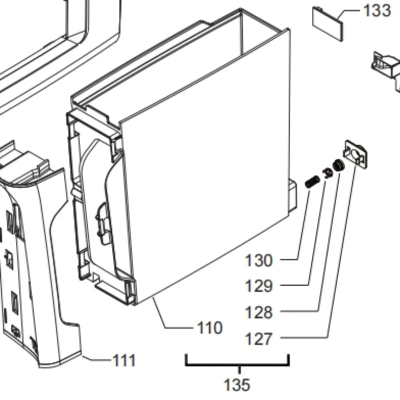 

Примените для кофемашины Philips EP2121 EP2136 EP2131 EP3146 EP3321 Резервуар для воды