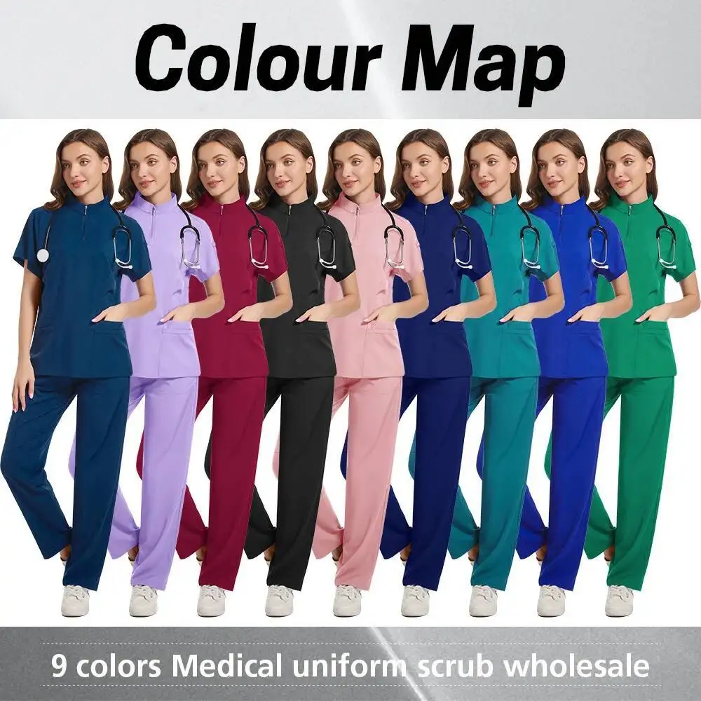 

New Neutral Operating Room Medical Supplies Sets Dental Surgery Nursing Work Uniforms Beauty Workwear