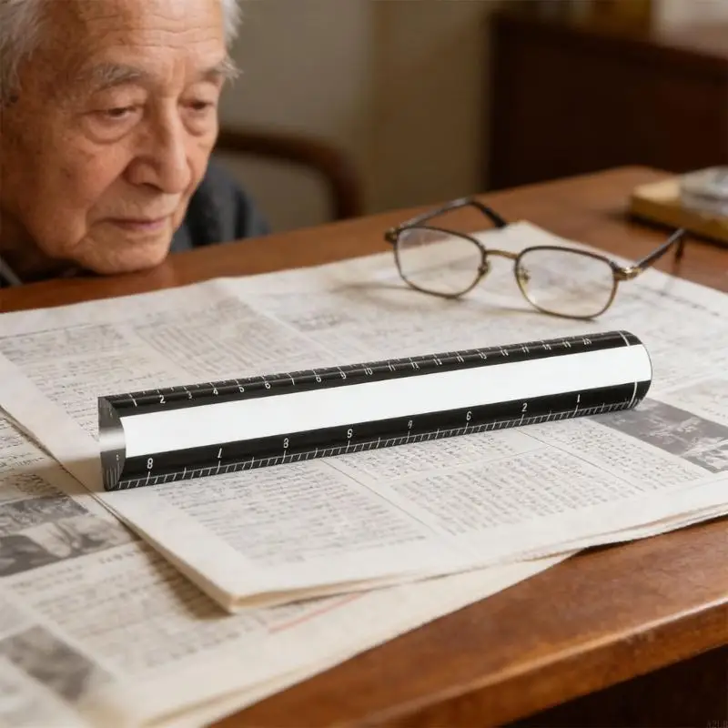 

Акриловая настольная лупа для чтения с маркированной линейкой для поиска линий маджонга и рукоделия, отлично подходит для A2UB