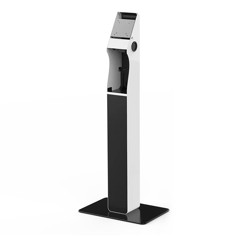 Commercial 21.5- 27 Inch Self-Service Display Stand Metal Kiosk Floor Tablet Stand