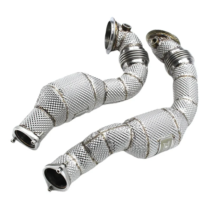 

Head Section High flow Pipes Exhaust Pipes branch downpipe Exhaust Pipe with catalyst For BMW TH7 730/740 N54 F02 3.0T