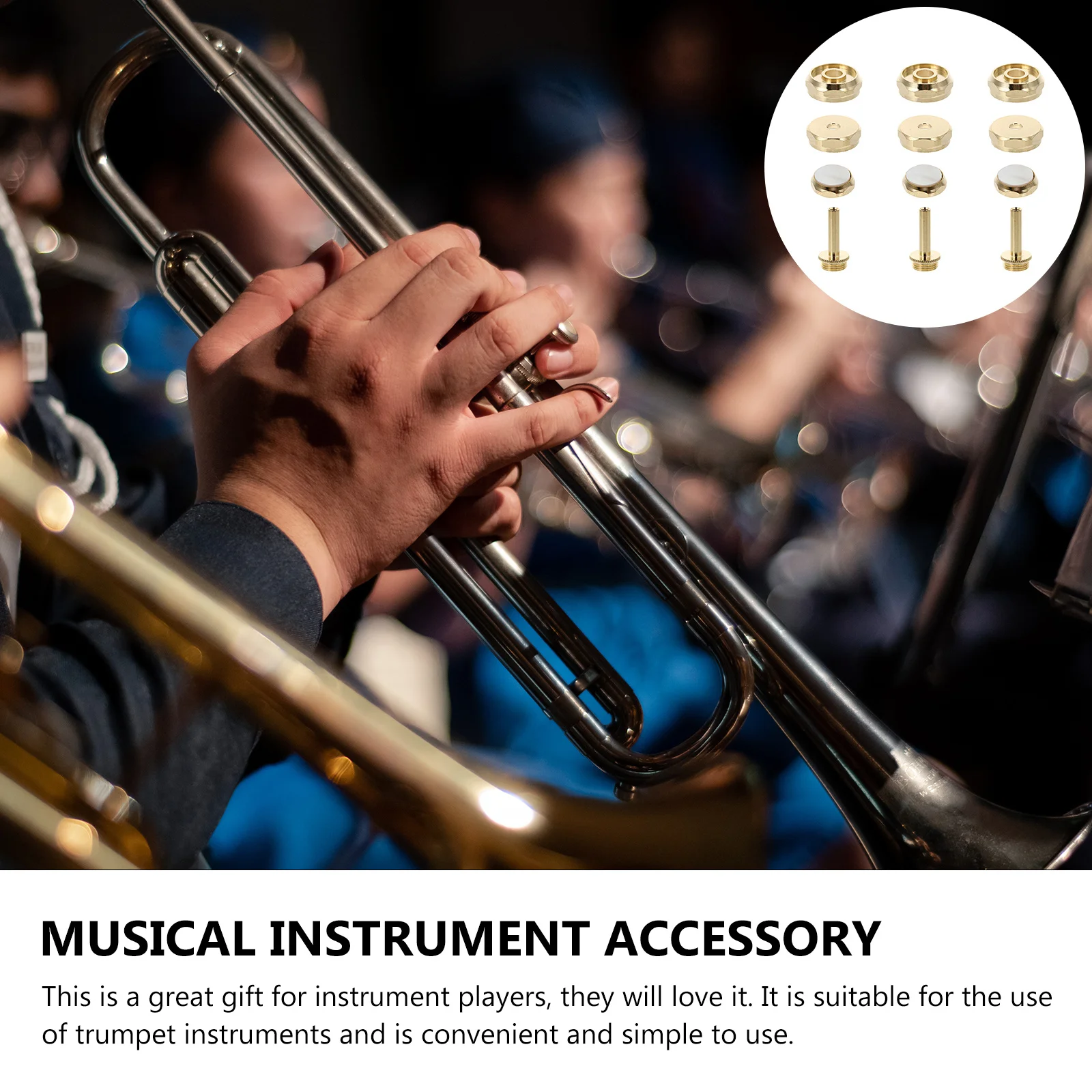 

Button Buckle Copper Piston Snap Durable Musical Instrument Accessory Portable Trumpet Tool For Trumpet Players