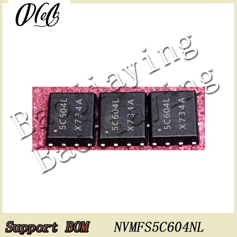 30PCS/Lot NVMFS5C604NL MARK 5C604L DFN-5x6 60V 287A MOSFET For Automotive computer board