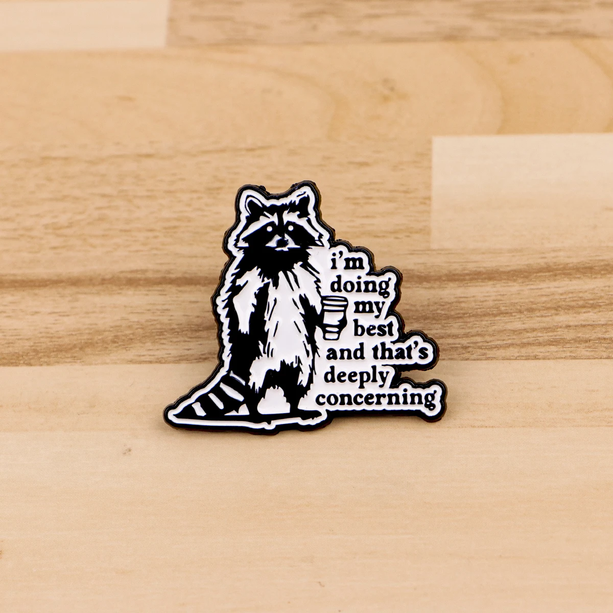 SIX SEVEN Quotes Enamel Pin Animals Dog Raccoon Brooch Pin Lapel Pins Badge on Backpack Clothing Accessories Funny Jewelry Gifts
