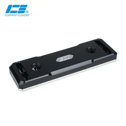 IceManCooler Black 4 Channels Memory POM Copper Water Block For Computer Water Cooling RAM Cooler ,Included Thermal Pad