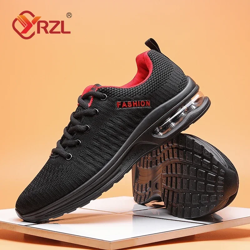 YRZL Sneakers Men High Quality Breathable Casual Shoes Outdoor Non-Slip Man Sport Shoes Lightweight Fashion Tennis Footwear