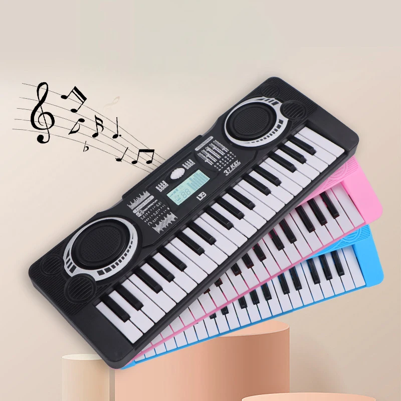 Teclado Digital portátil de 37 teclas para niños, Piano Electrónico Digital con pantalla LED, instrumento Musical para niños, juguete educativo