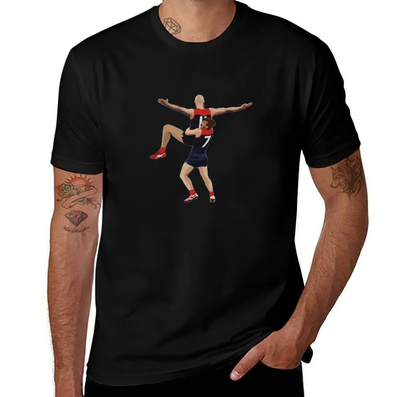 Max Gawn Celebration Melbourne Demons Premium T-Shirt luxury designer vintage oversized graphic tee shirts men