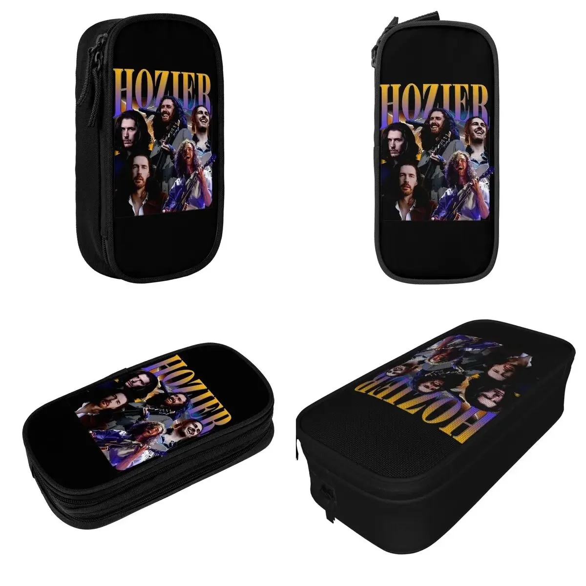 Classic Vintage Hozier Bootleg Pencil Case 2024 Tour Concert Pencilcases Pen Box Kids Large Storage Bag Office Gifts Stationery