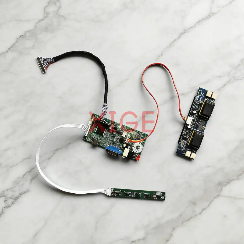 

Плата контроллера привода ЖК-дисплея подходит для M236MWF1 M240HW01 HT236F01 M236H1 1920x1080 1920*1080 30-контактный LVDS 4-CCFL VGA + HDMI комплект DIY