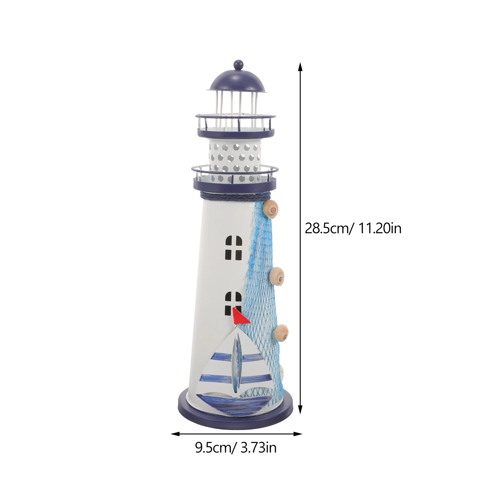 Iron Lighthouse Decoration Desk Tall Dining Table Decorations for Home Nautical Accessories Seaside Mediterranean