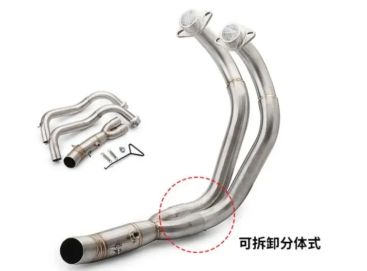 XSR700 MT07 FZ-07 Motorcycle Exhaust Full system FOR Yamaha XSR700 MT-07 FZ-07 Tracer 2014-2023 with Muffler