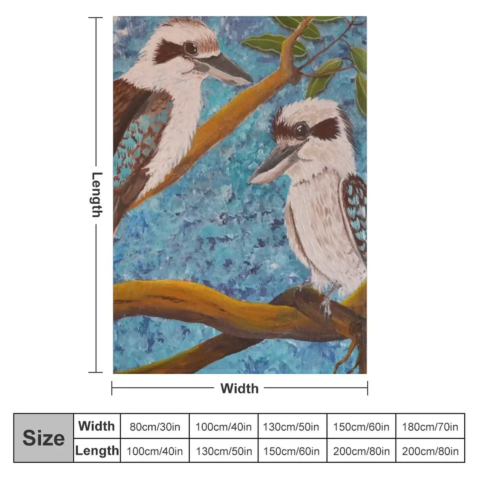 New LAUGHING KOOKABURRAS Throw Blanket Warm Luxury Summer Beddings Soft Beds Blankets