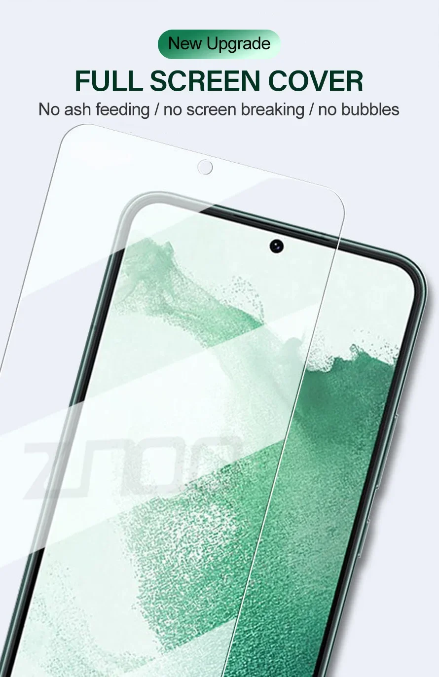 2PCS Tempered Glass For Samsung Galaxy S21 S22 S23 Plus S24 Ultra Screen Protector Fingerprint Unlocking Galaxy S21 S20 FE Glass