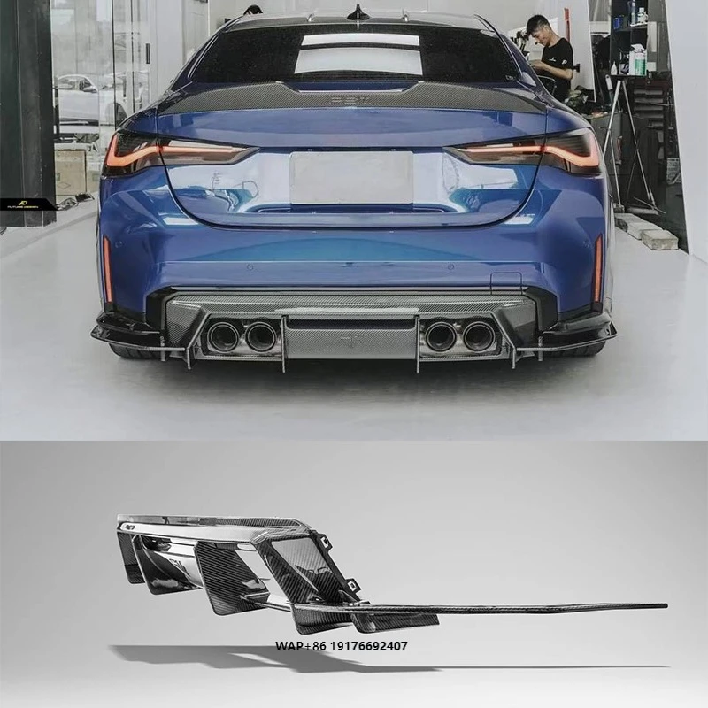 

High Quality Dry Carbon Fiber FD Style Dry Carbon Fiber Rear Diffuser for G80 M3 G82 M4 Perfect Fitment