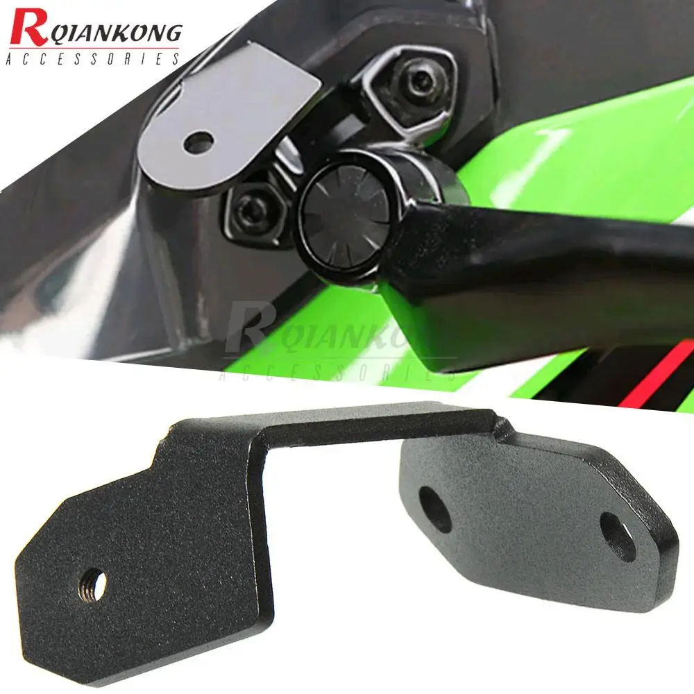 

Motorcycle Left Side Spotlight Bracket DVR Data Recorder Bracket Parts For Kawasaki Ninja 400 2018 2019 2020 2021 2022 2023 2024