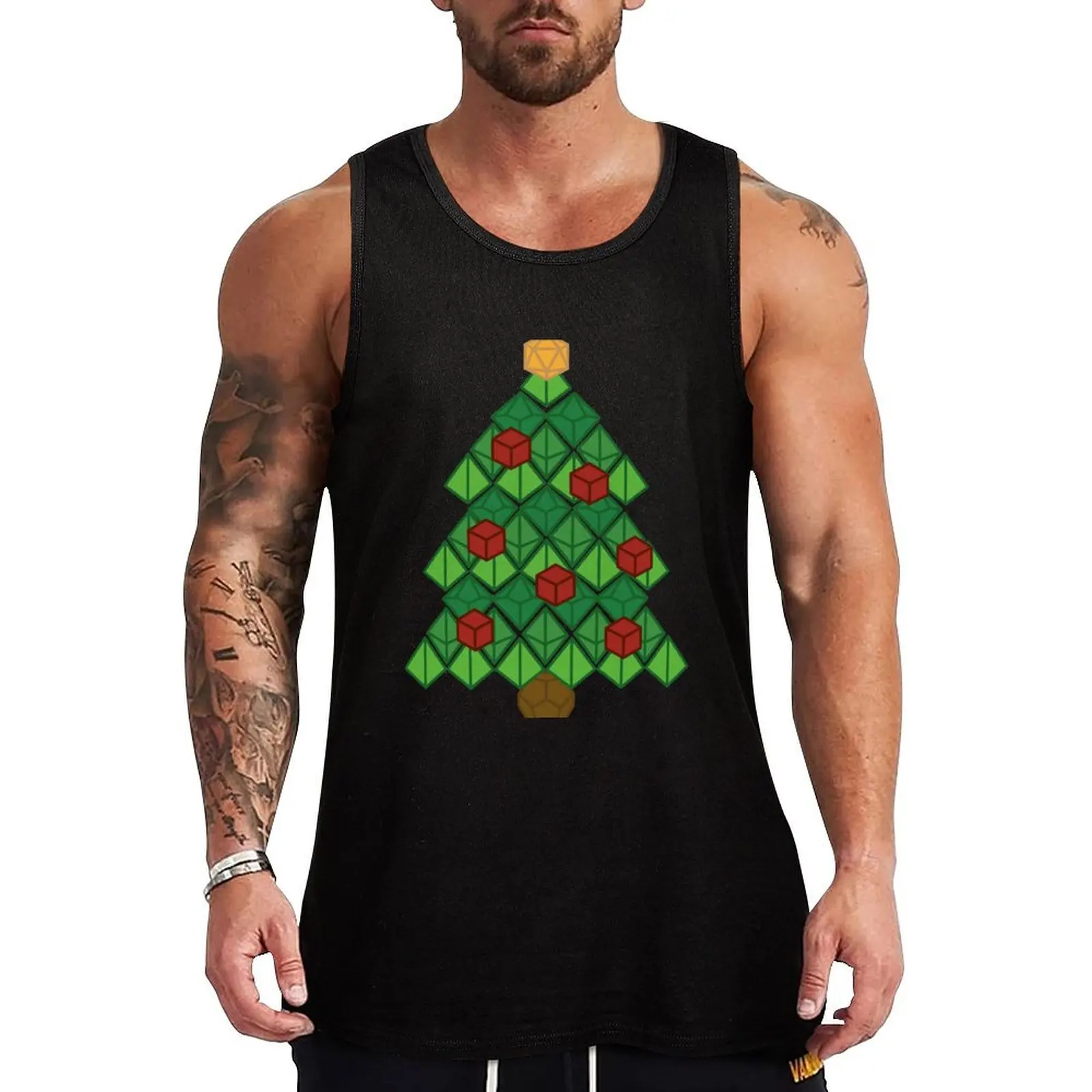 

Critmas Tree Tank Top Vests bodybuilding men clothes t-shirt for man