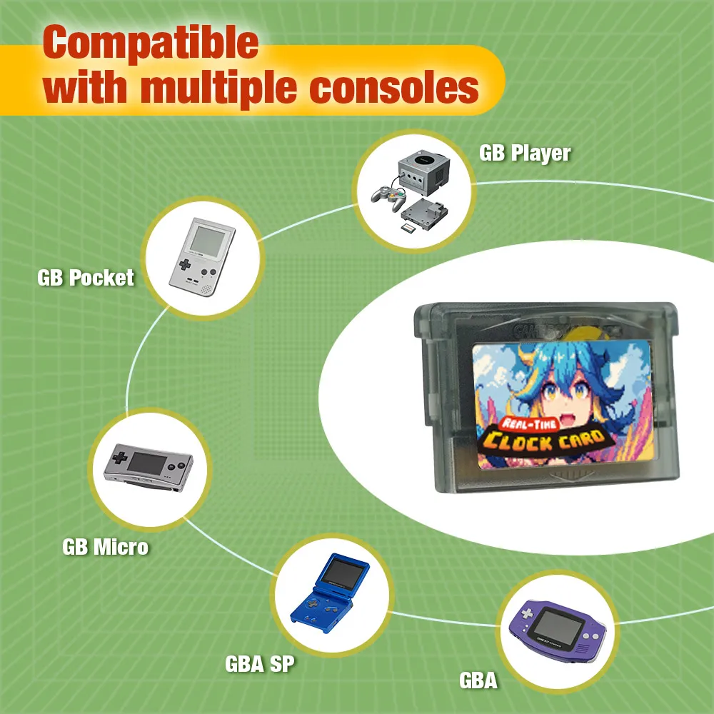 Rewritable 32MB 1Mbit Flash For GBP/GBM/GBA RTC Solar Cart Game Cartridge Burner For Game Boy/GBA/GBC Cart Reader