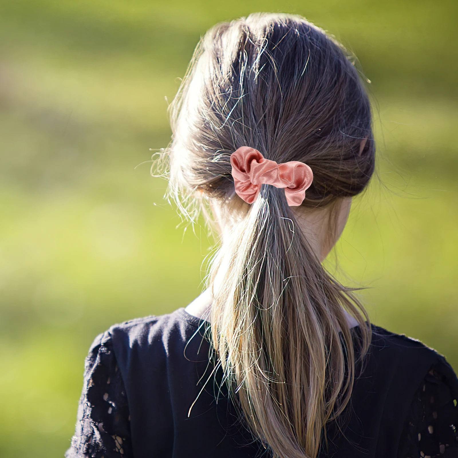 

6pcs Soft Scrunchies For Women Girls Elastic Bands Thick Ponytail Holders Decorative Ties Stretchy Cloth Scrunchy Hair