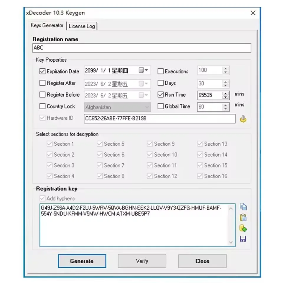 DTC OFF Delete Software Full Verison for Hyundai/VAG EDC15 EDC16 EDC17 Xdecoder 10.3 with Keygen DTC Remover Crack