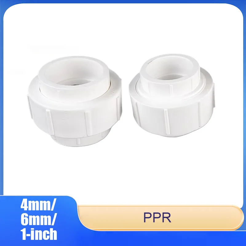 

PPR All-Plastic Union Fittings 4mm, 6mm, 1-inch 20/25/32/40/50/63/75mm Hot-Melt Water Pipe Fittings and Accessories