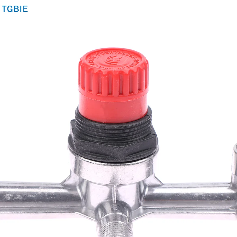 【TL】1PC Regulator Valve Double Outlet Tube Air Compressor Switch Pressure Regulator Valve Fitting Part For Piston Air Compressor