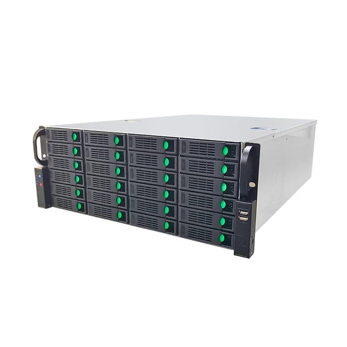 مسجل فيديو شبكة IP بفتحة 128 قناة 4U 24HDD أقصى يدعم دقة 8k 4K AI Cctv NVR