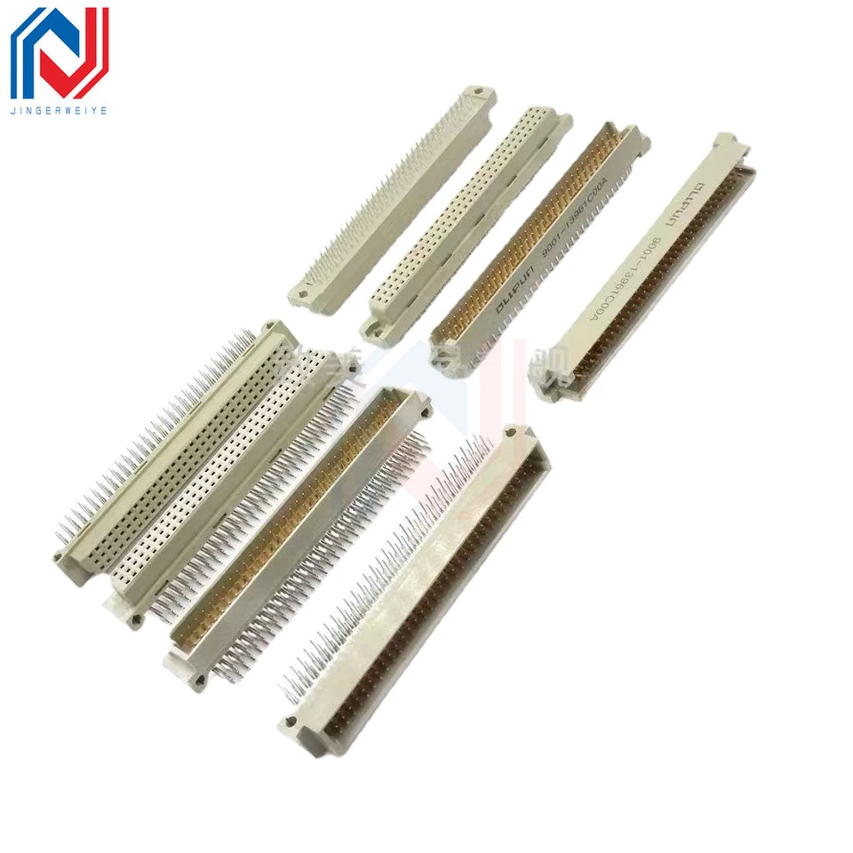 1 Pieza Conector Europeo DIN41612 9001COOA 2.54mm Conector de Placa a Placa Pin Doblado Agujero Recto Agujero Doblado Pin Recto 10P/20P-96P 6