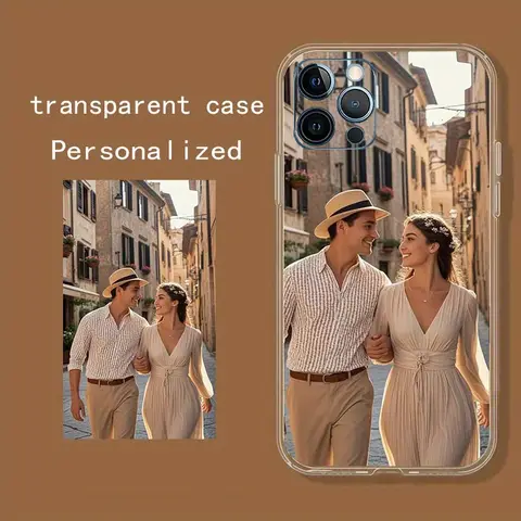 Custom Photo Full Coverage Clear Phone Case For iphone 17 16 15 14 13 12 11 Pro Xs Max Mini X XR 8 7 6 6s Plus SE 2020 2022