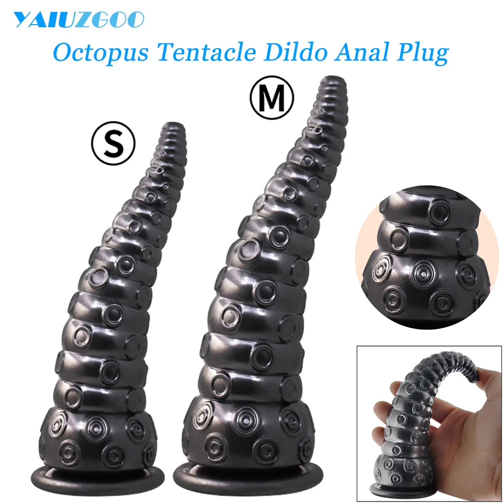 Silicone Tentacle Dildo Octopus Buttplug Toy For Women Vaginal Dilators Clit Stimulator Big Penis Anal Plug Sex Toys for Adults