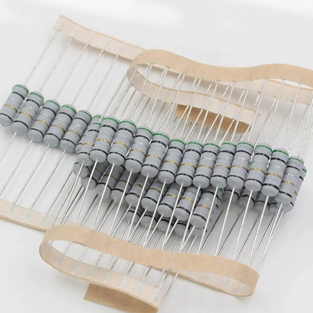 10PCS 2W 5% Wire Wound Resistor Fuse Winding Resistance 10 47 0.1 51 22 100 0.39 ohm