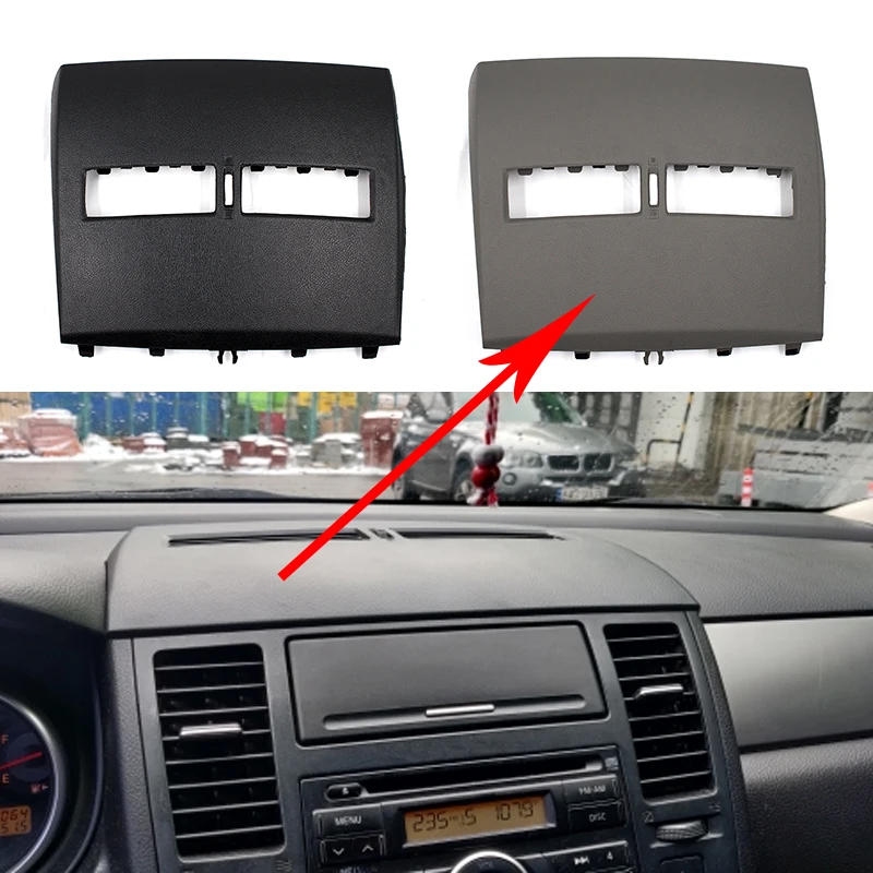 Car Air Conditioner Outlet Finisher-Instrument Plate for Nissan Tiida 2005 2006 2007 2008 2009 2010 2011 Air Conditioning Vents