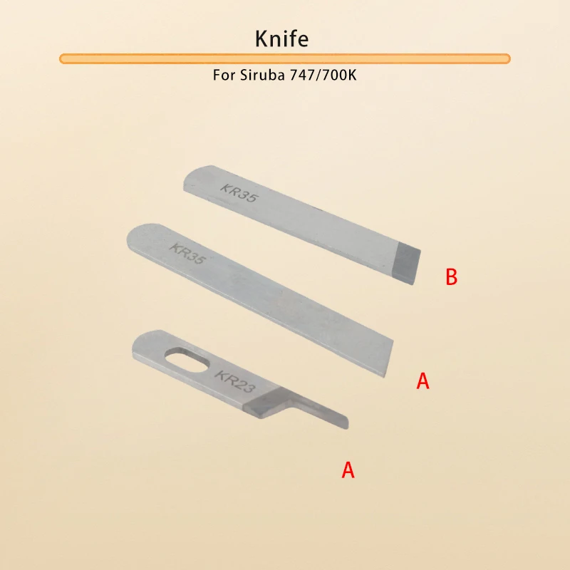 Cuchillo inferior # KR35 para máquina de coser Overlock Siruba 737F,747F,757F,Feiyue,Yamata,Zoje,Jack,Sun Special,Lanmax