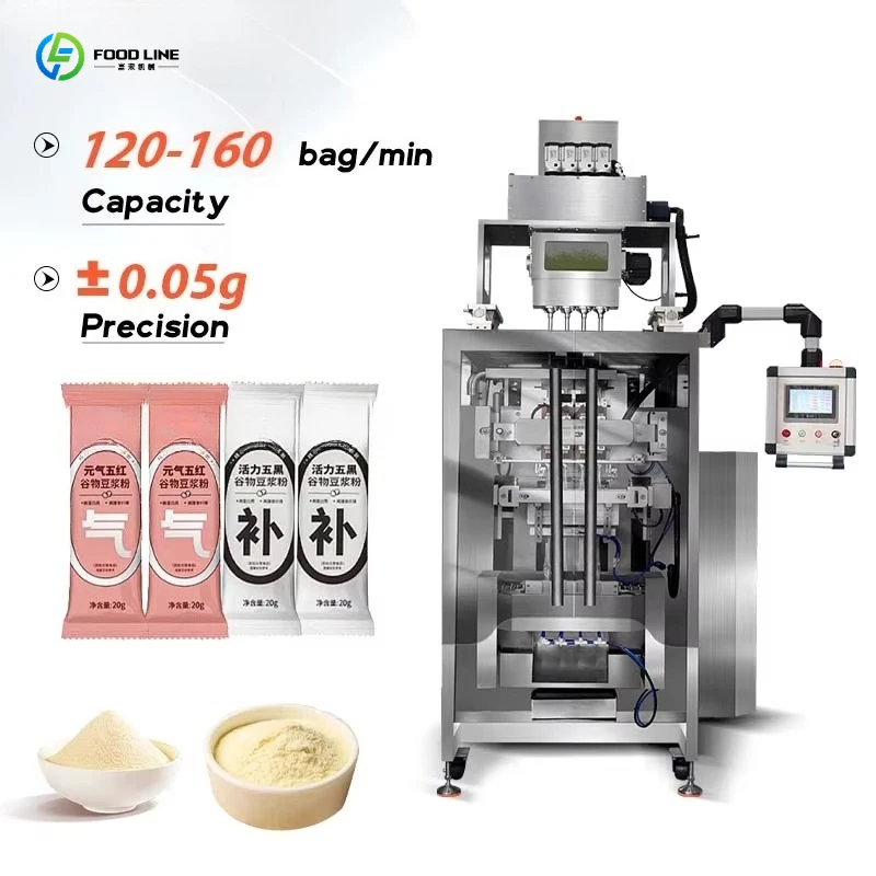 Automatic Powder Packing Machine Sachet Various Protein Dietary Fiber Meal Replacement Powder Packing Machine