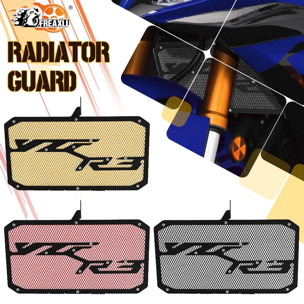 NEW Motorcycle FOR YAMAHA YZF R3 YZFR3 2015-2026-2027 Radiator Guard Protector Grille Cover Accessories 2025 2024 2023 2022 2021