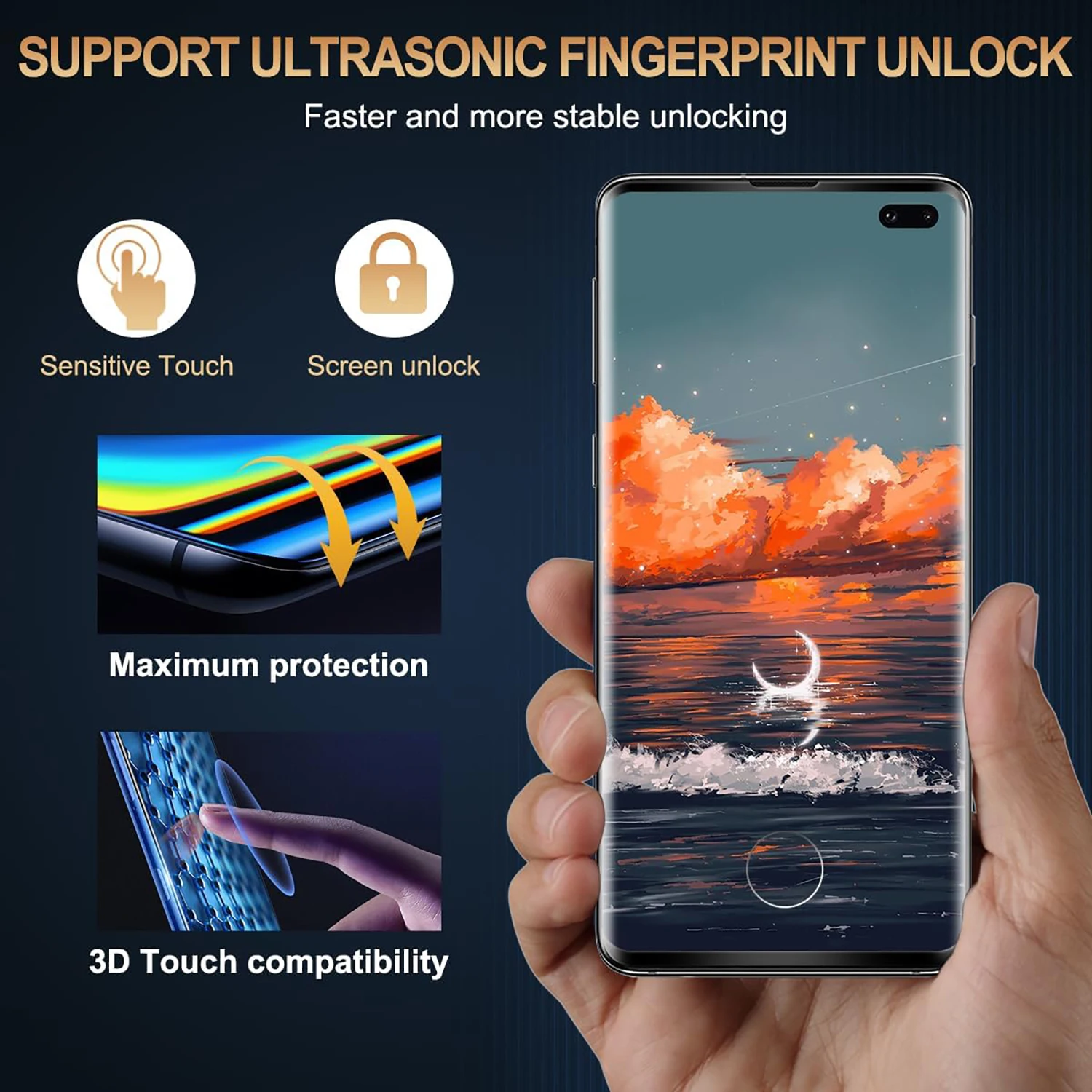 2/4Pcs Tempered Glass For Samsung Galaxy S10 Plus S10+ S20 S20+ Plus Screen Protector Glass Film