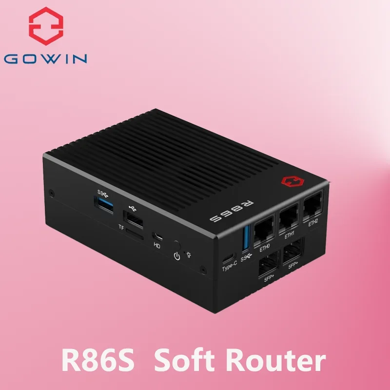 GW R86S U1 U2 U3 U4 T1 T2 T3 T4 Intel Mini PC Host Multi Port 2.5G 10G  N6005 N5105 Soft Router Routing