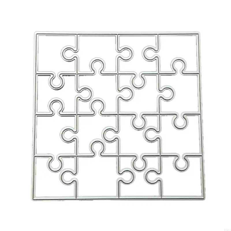 

KXRA Puzzle Metal Cutting Dies Scrapbooking Stencil Die Cuts Card Embossing DIY Photo